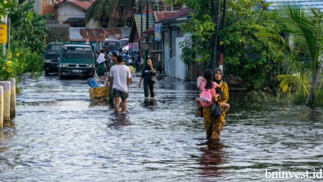 Banjir yang Melanda Kota Palangka Raya Mulai Surut