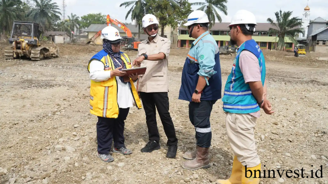 Menteri PUPR Meninjau Proyek Huntara di Aceh Tamiang